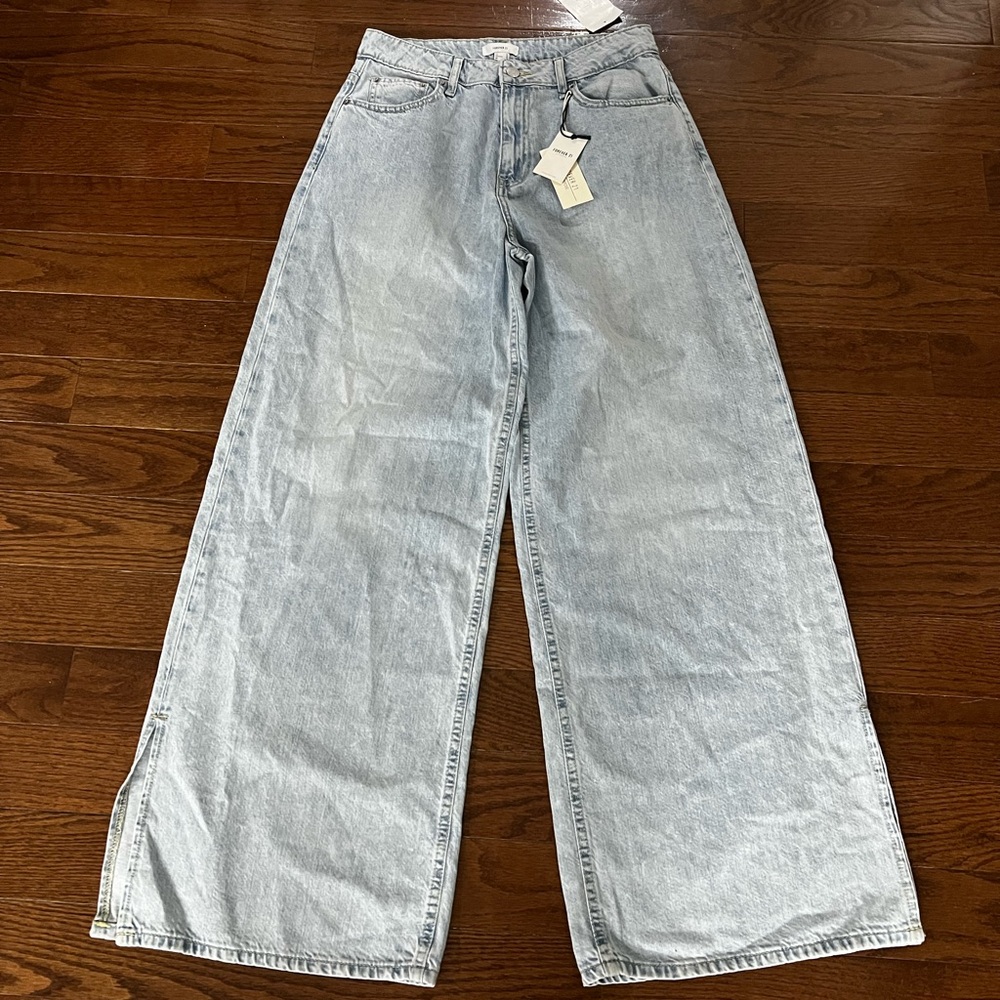 Forever 21 Light Blue Flare Jeans - Picture 8 of 8